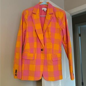 Pink + Orange Women’s Blazer 
Free Assembly 
Only worn once